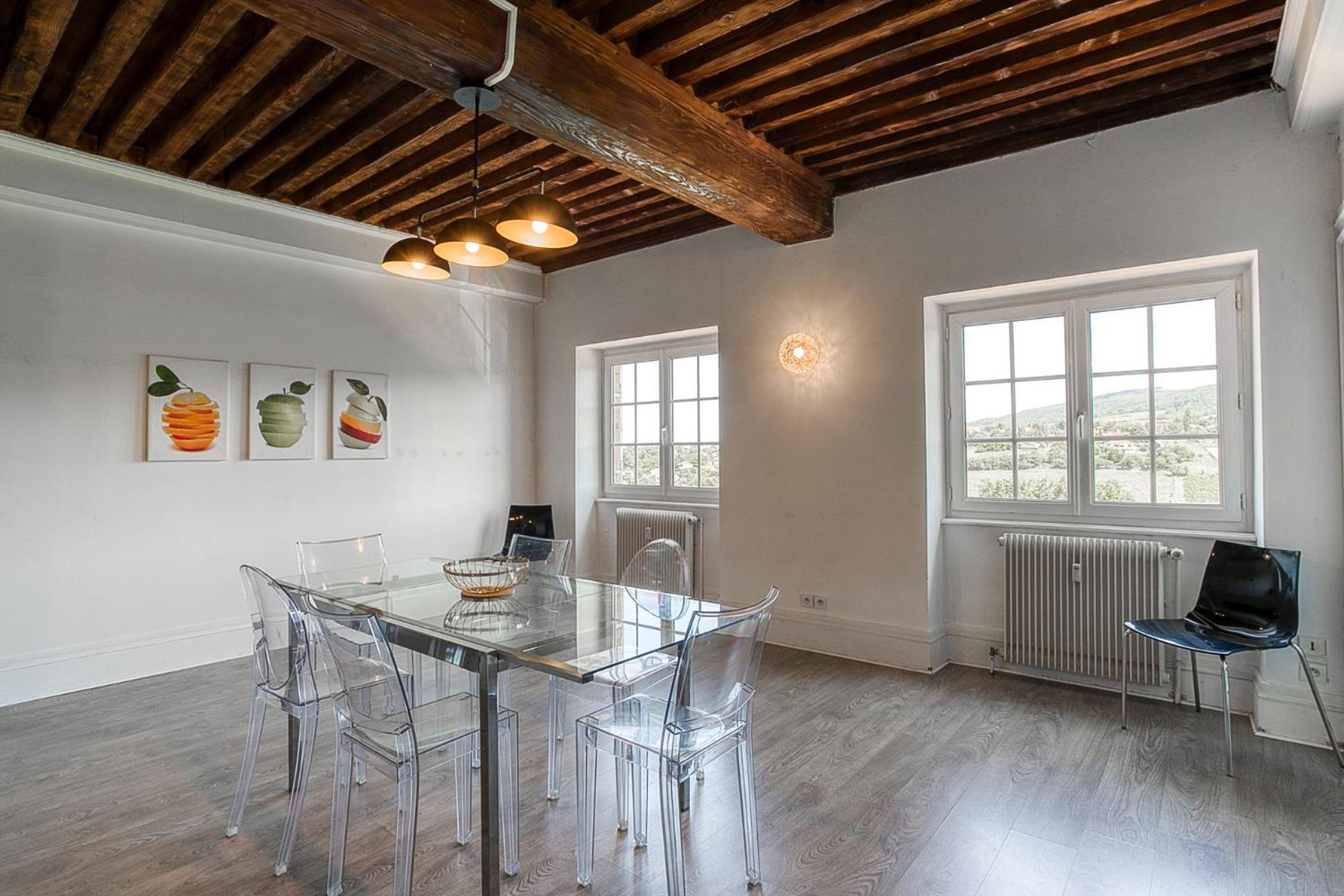 Sejourner Au Chateau De La Roue Grand Appartement Lissieu Exteriér fotografie
