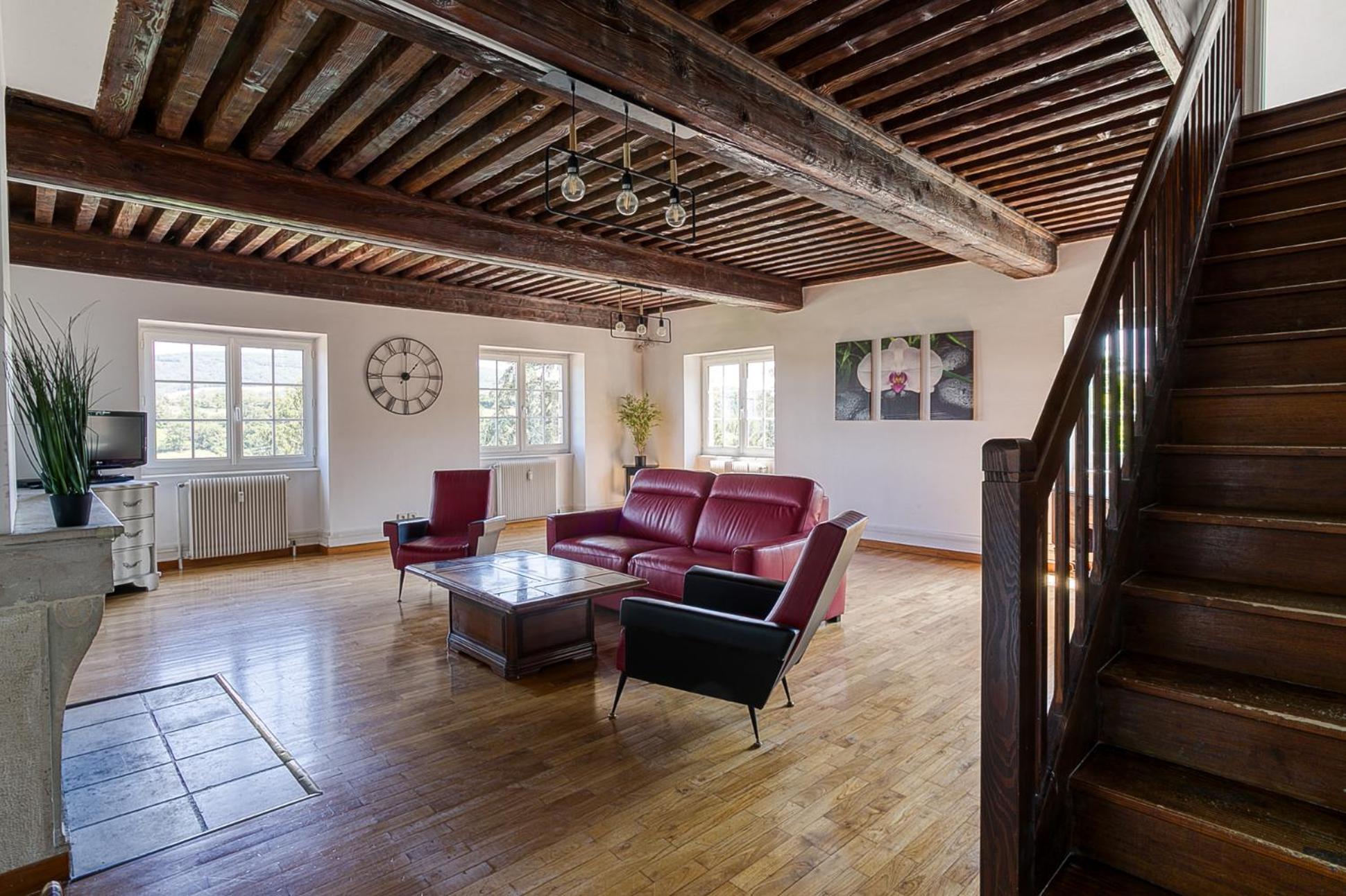 Sejourner Au Chateau De La Roue Grand Appartement Lissieu Exteriér fotografie
